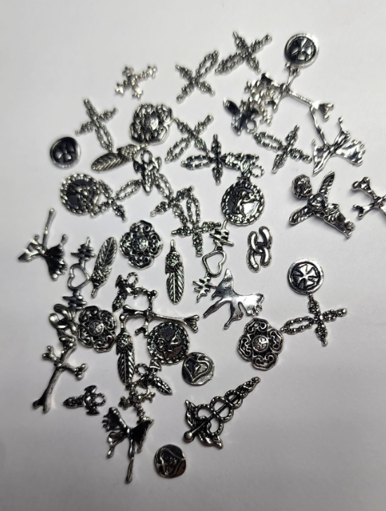 Set Crucifijos plata Vintage 50 Pcc